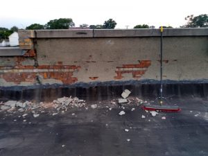 Detroit Flat Roof Repair - Before