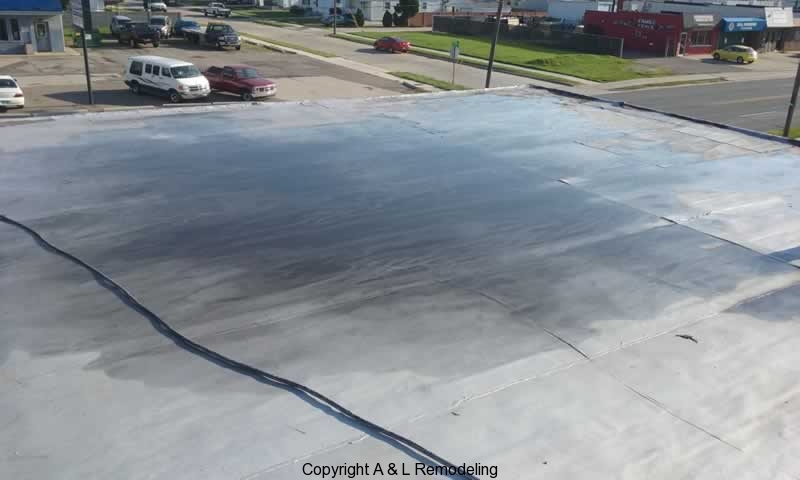 Commercial Flat Roof Repair - Eastpointe, MI (Before)