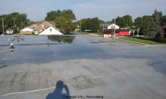 Commercial Flat Roof Repair - Eastpointe, MI (Before)
